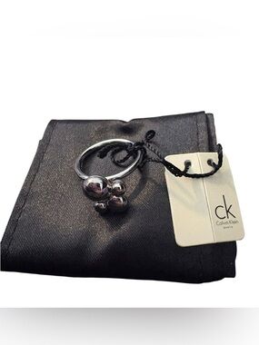 Calvin Klein Silver Ring NIB fidget ring NWT size 7